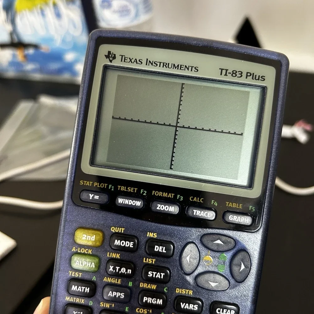Texas Instruments TI-83 Plus Graphing Calculator Blue Tested & Works + Cover - Picture 4 of 8